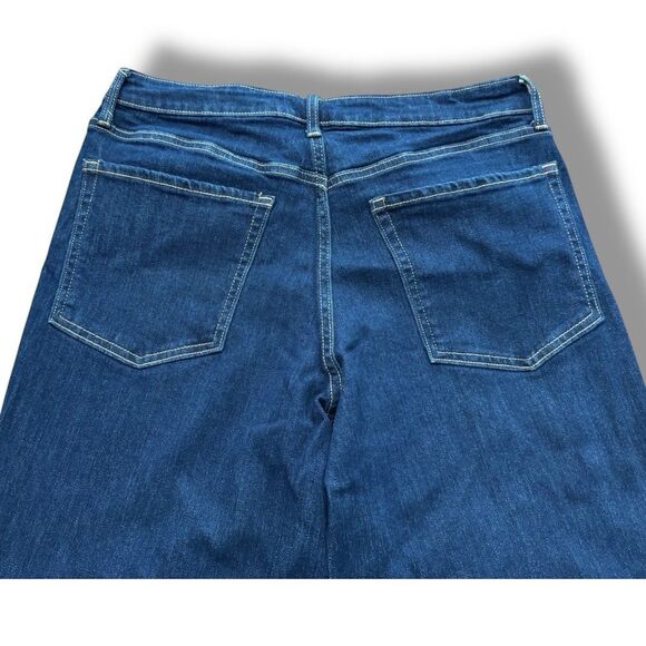 Old Navy High Rise Loose Straight Leg Denim Blue Stretch Pants Women’s Size 12T - Picture 11 of 13